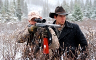 Shooting moose red.